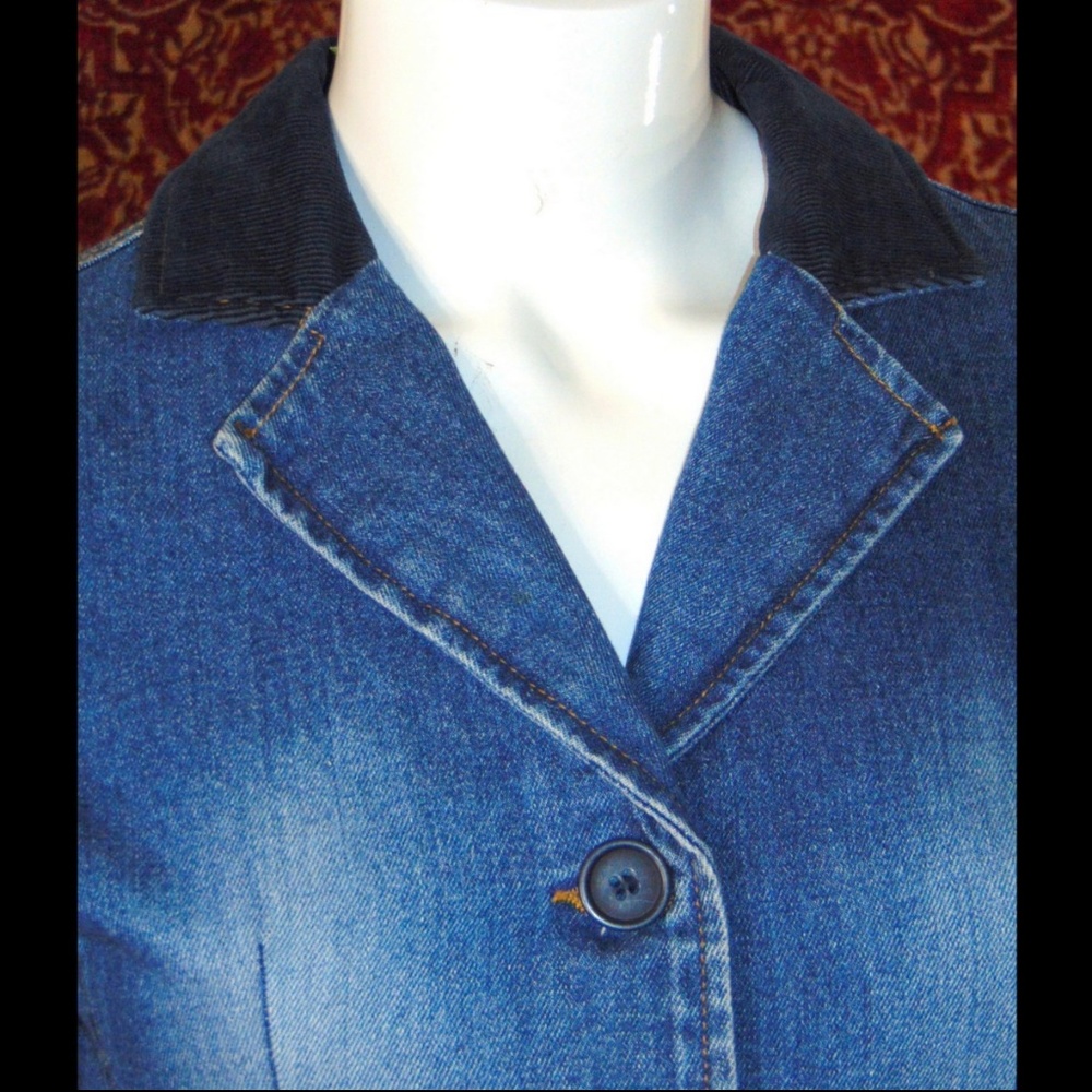 ZUTOPIA denim jacket L w/SPOT 💥 - Picture 2 of 8